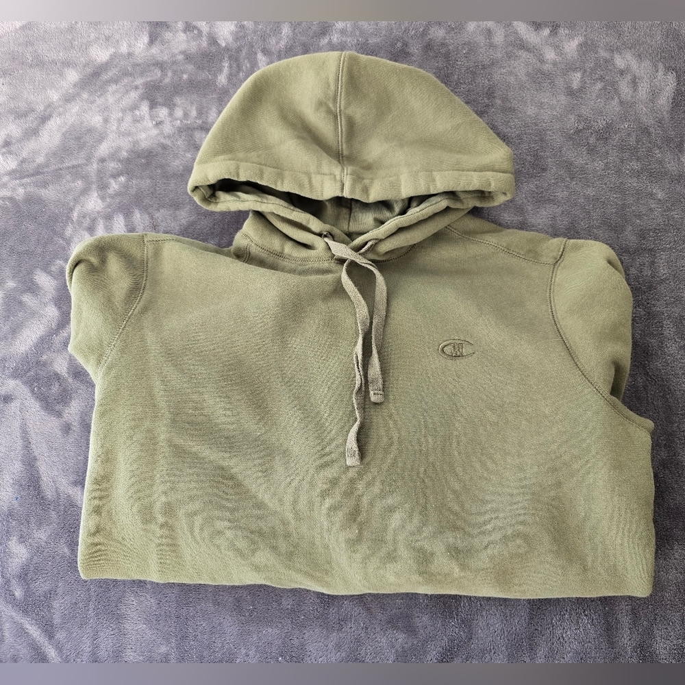Champion Green Hoodie Size Small
